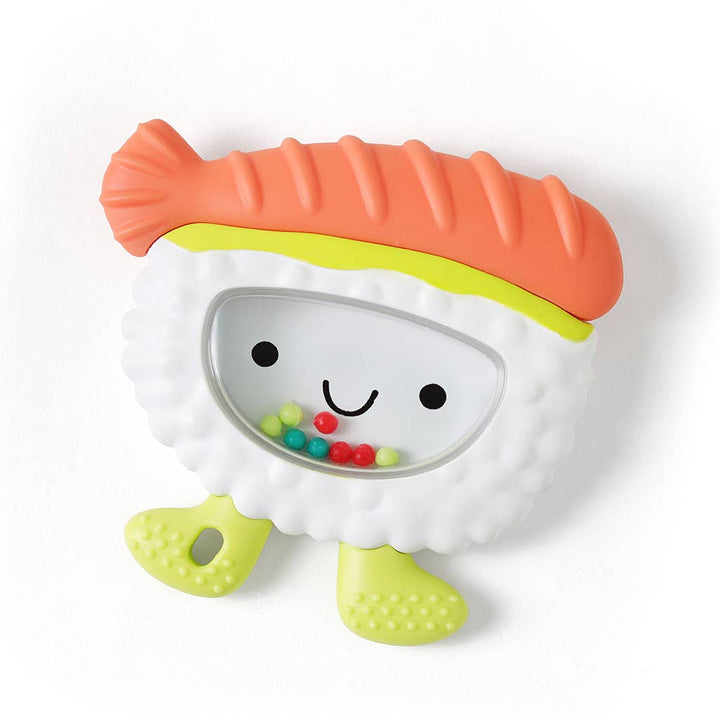 Itzy Ritzy Sweetie Shake Plus™ - Teething + Rattle Toy: Sushi