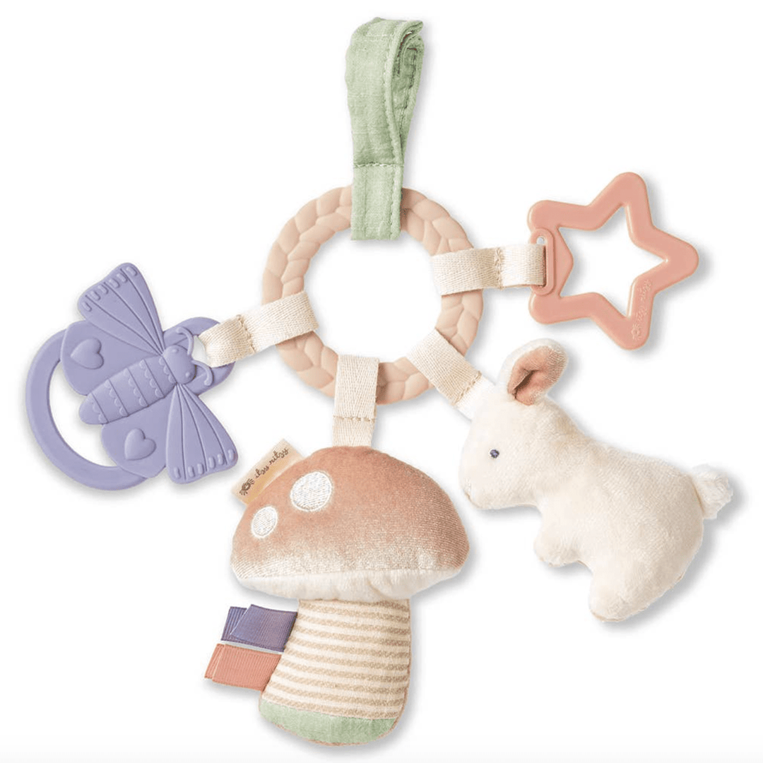 Itzy Ritzy Teether Bitzy Busy Ring Teething Activity Toy Bunny