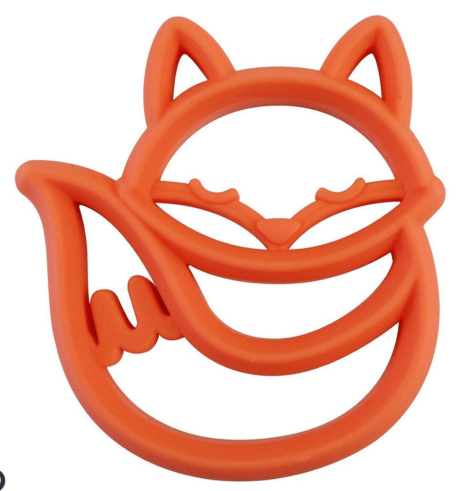 Itzy Ritzy Teether Chew Crew™ Silicone Baby Teethers - Fox