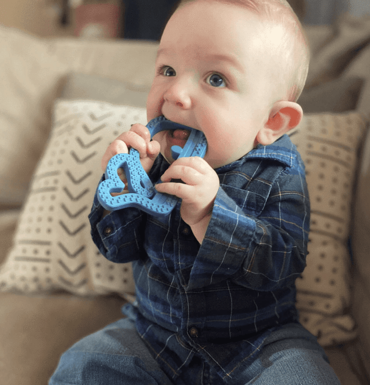 Itzy Ritzy Teether Chew Crew™ Silicone Baby Teethers - Whale