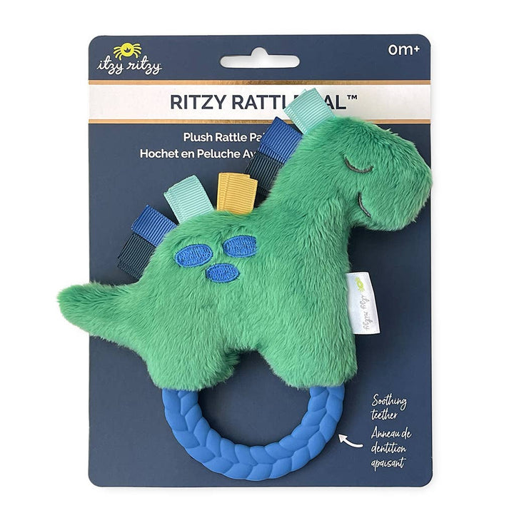 Itzy Ritzy Teether Dino Ritzy Rattle Pal™ with Teether