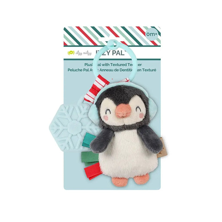 Itzy Ritzy Teether Holiday Penguin Itzy Pal™ Plush + Teether