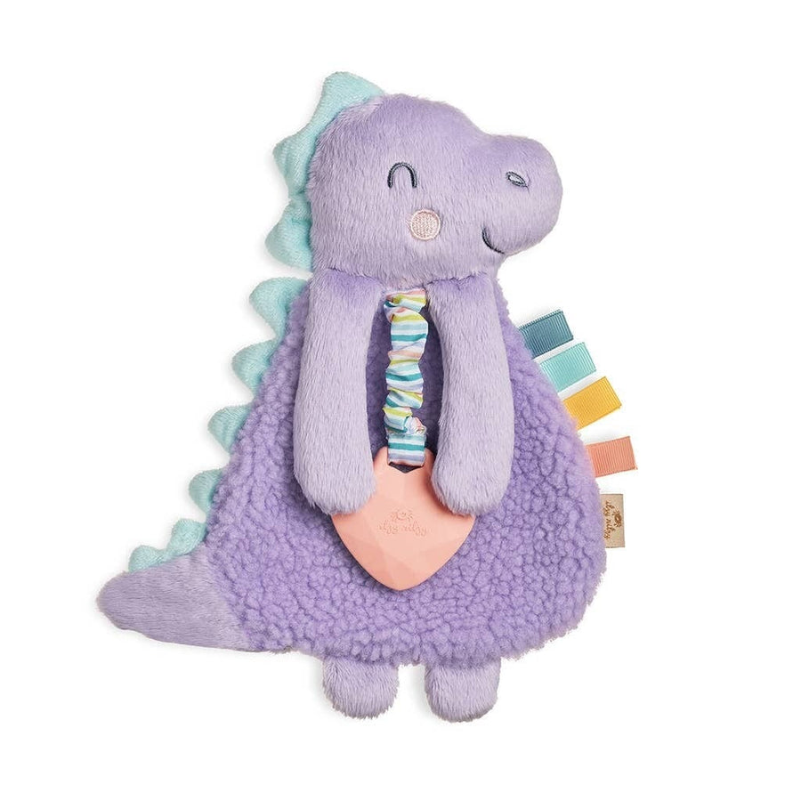 Itzy Ritzy Teether Itzy Lovey™ Purple Dino Plush + Teether Toy