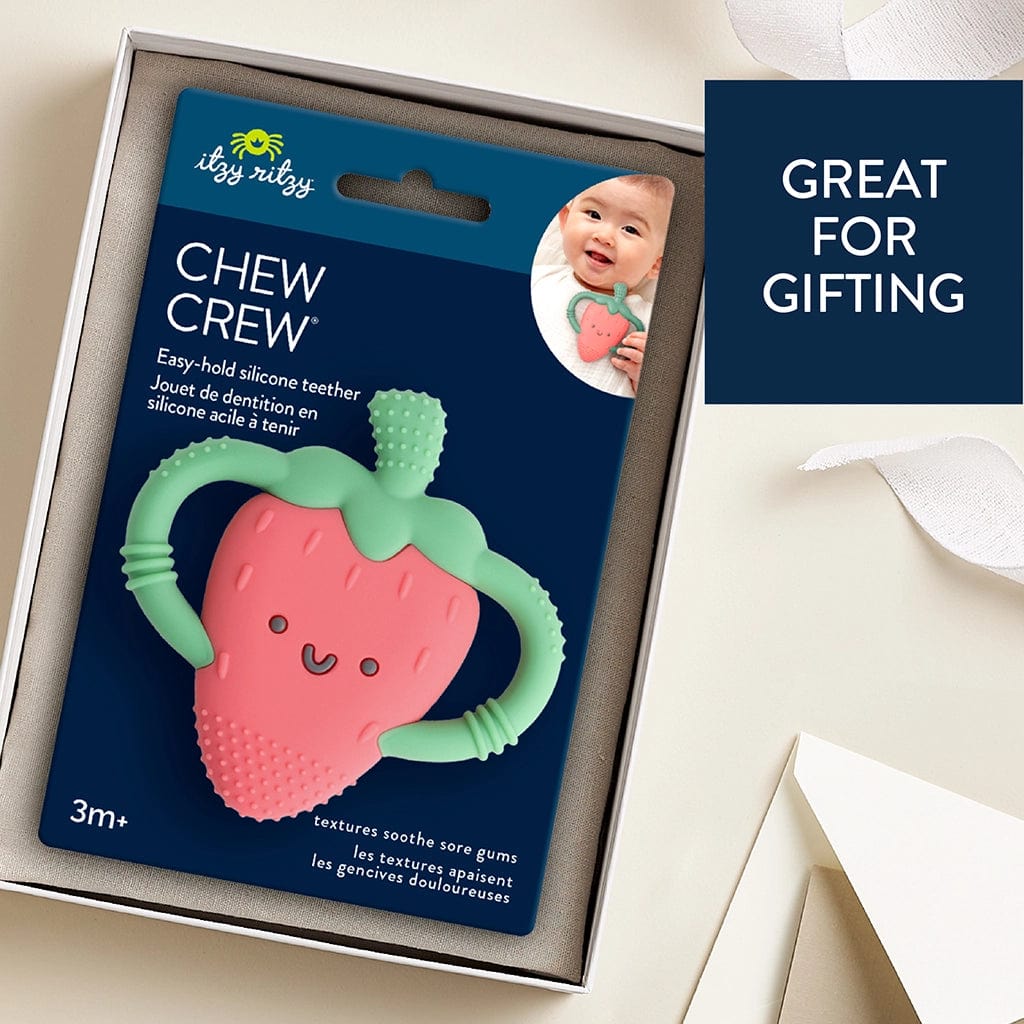 Itzy Ritzy Teether *New* Strawberry Chew Crew