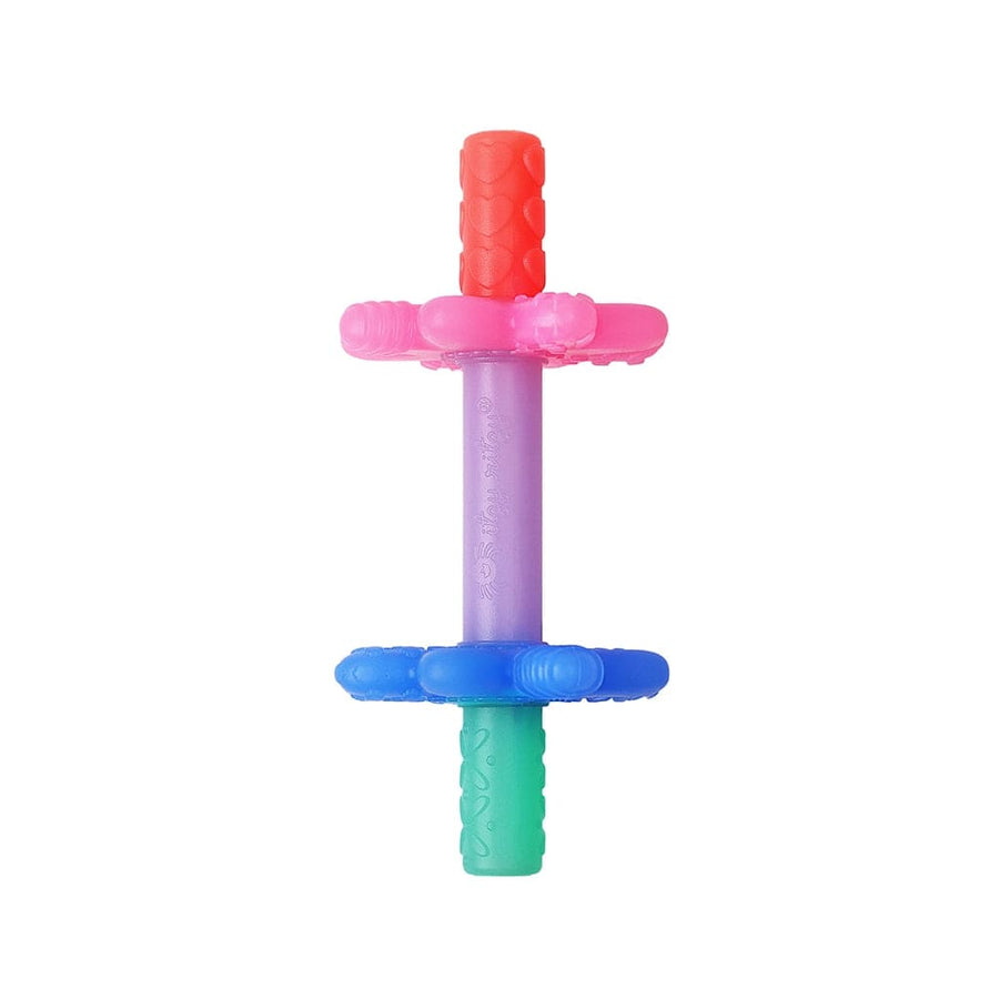 Itzy Ritzy Teether Pink Rainbow *New* Teensy Tubes