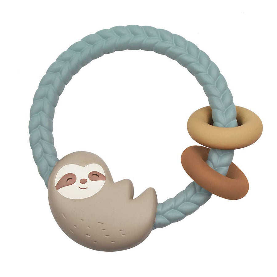Itzy Ritzy Teether Ritzy Rattle™ Silicone Teether Rattle - Sloth