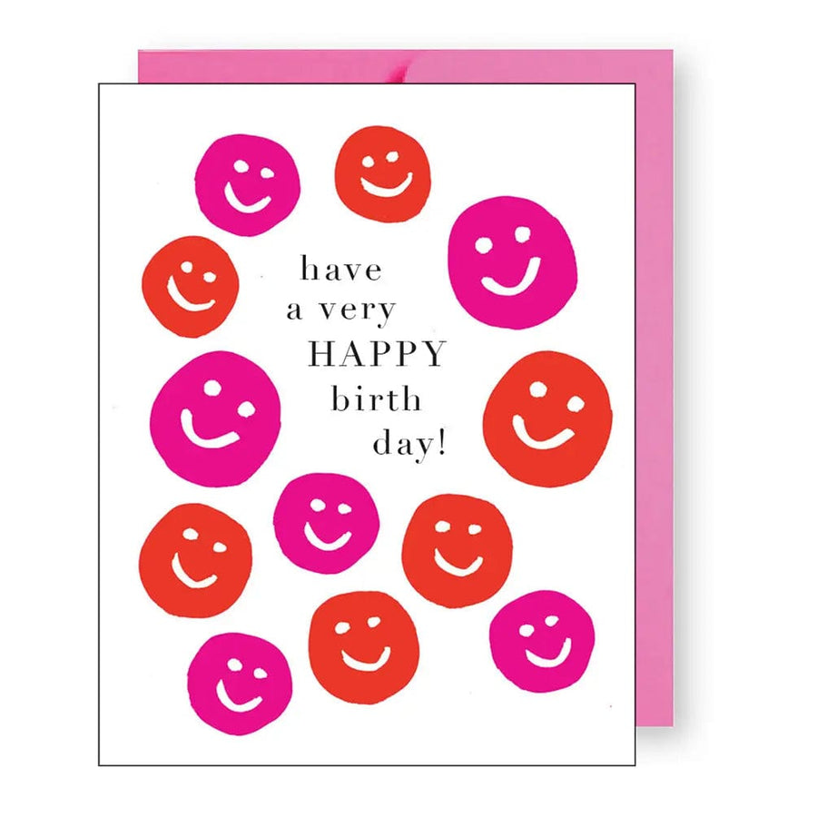 J. Falkner Card Smiley Birthday Card