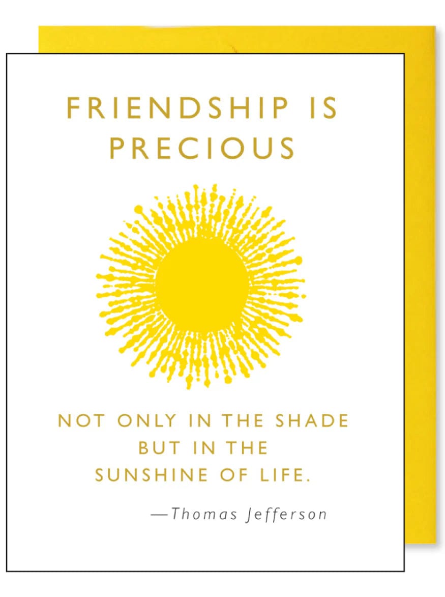 J. Falkner Card Sunshine Friendship Card