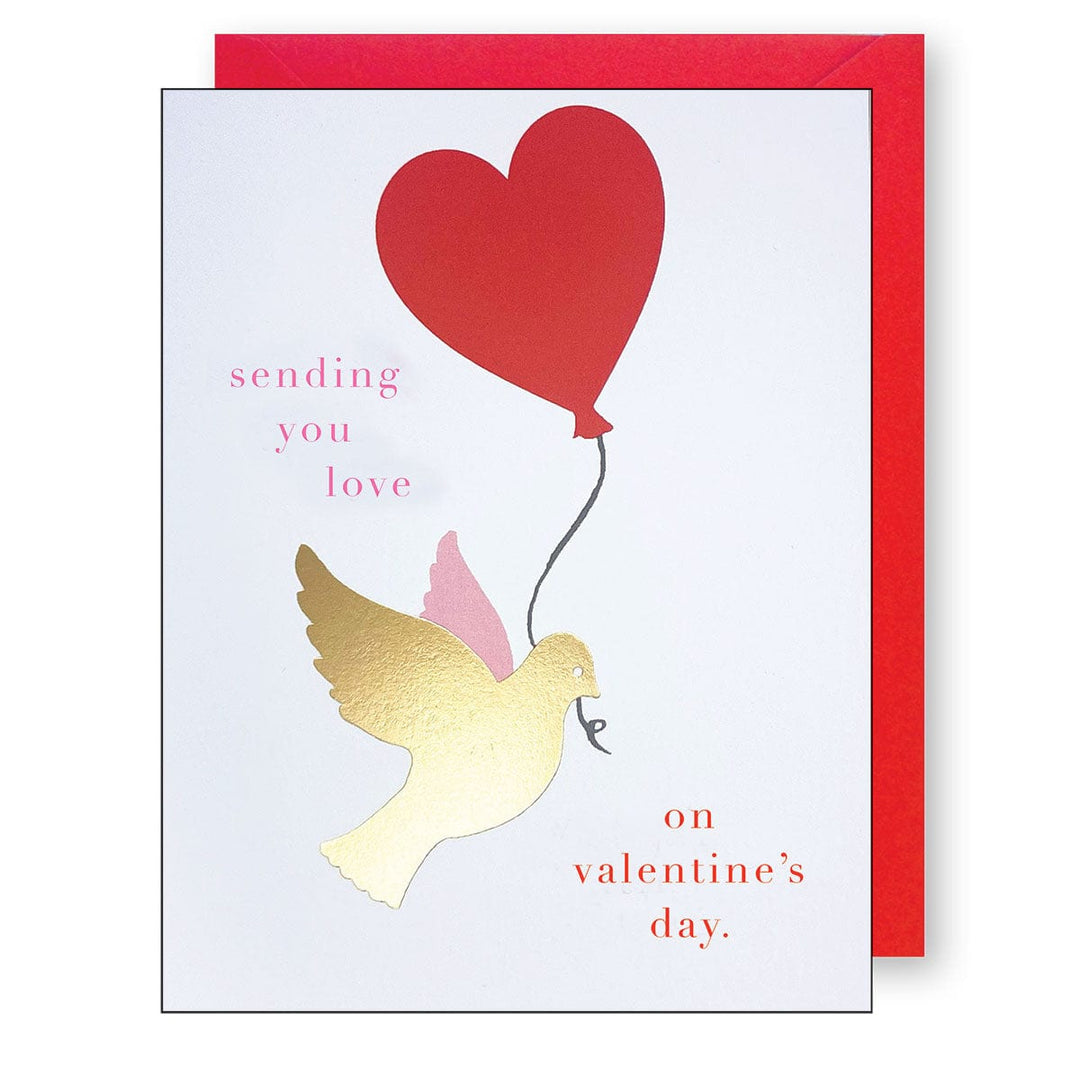 J. Falkner Card Valentine Dove Card