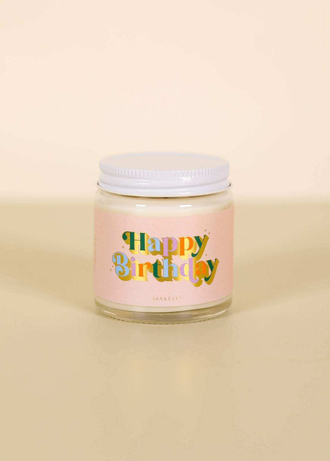 JaxKelly 4oz - Happy Birthday Candle