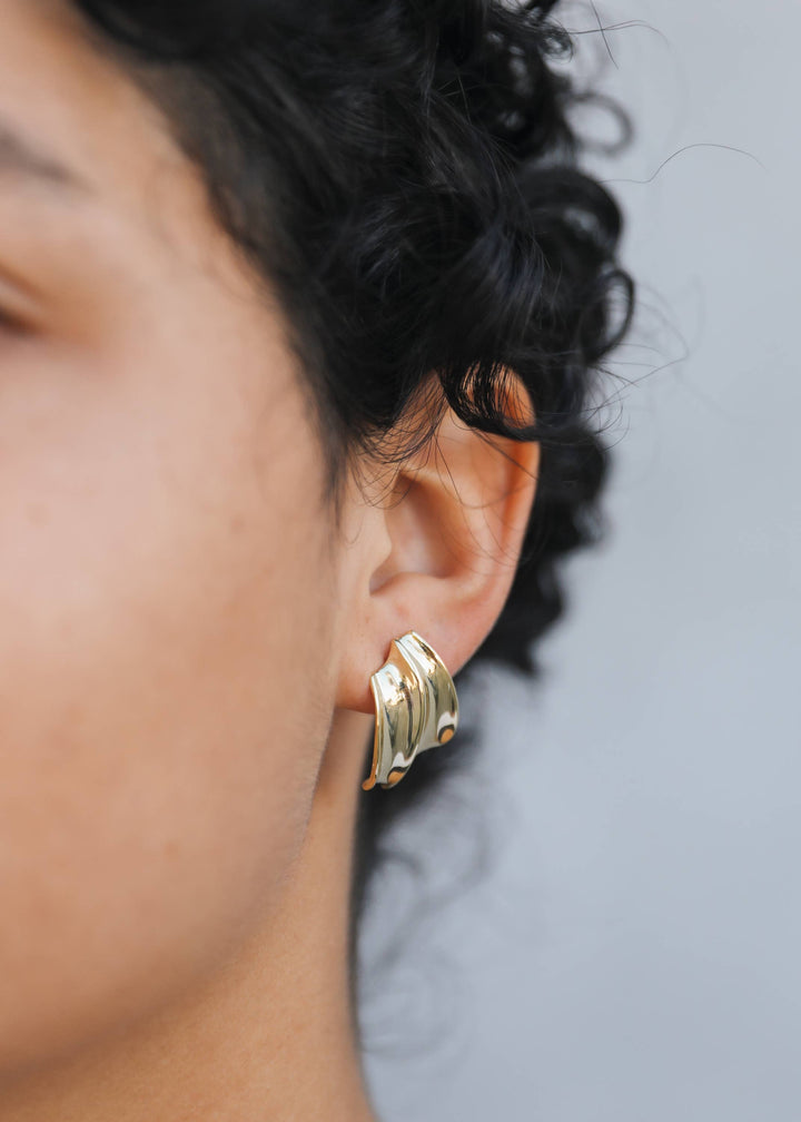 JaxKelly Earrings Bold Wave - Earring