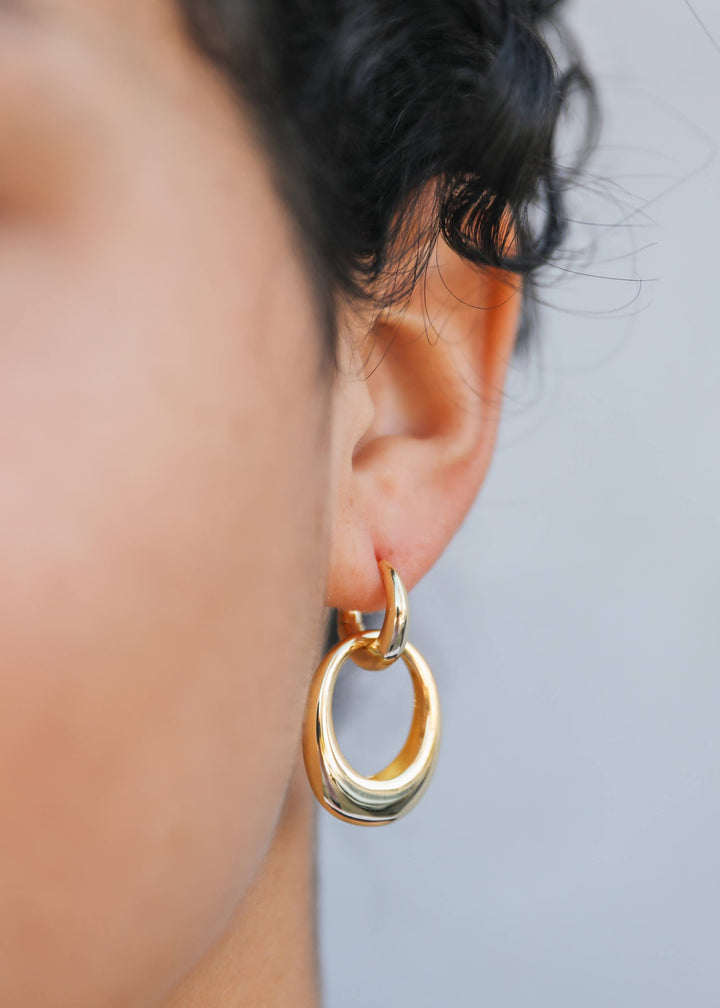 JaxKelly Earrings Coupled Hoop - Earring