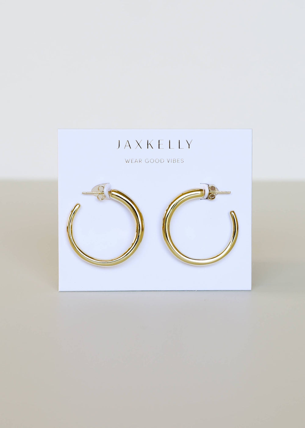 JaxKelly Earrings Everyday Gold Hoop - Medium