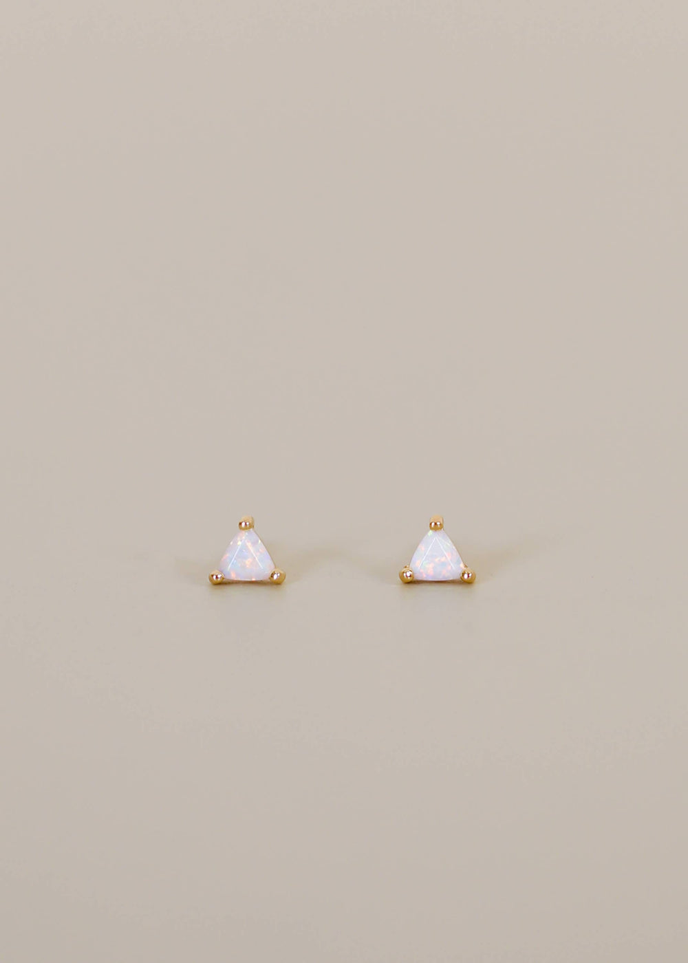 JaxKelly Earrings Mini Energy Gem - White Opal