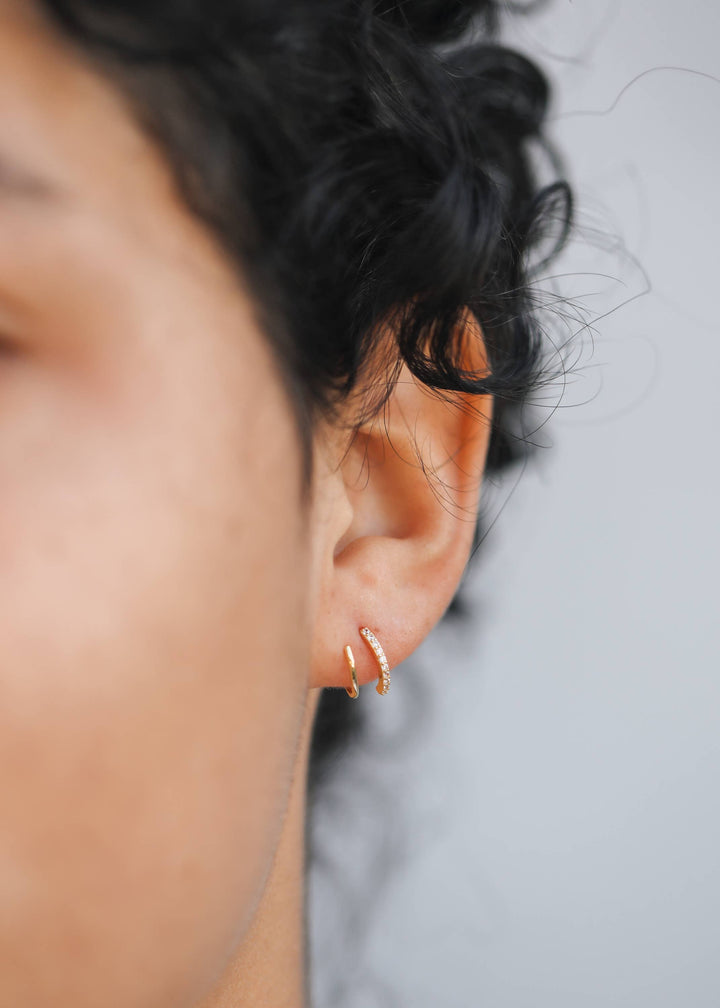 JaxKelly Earrings Pave Spiral - Earring