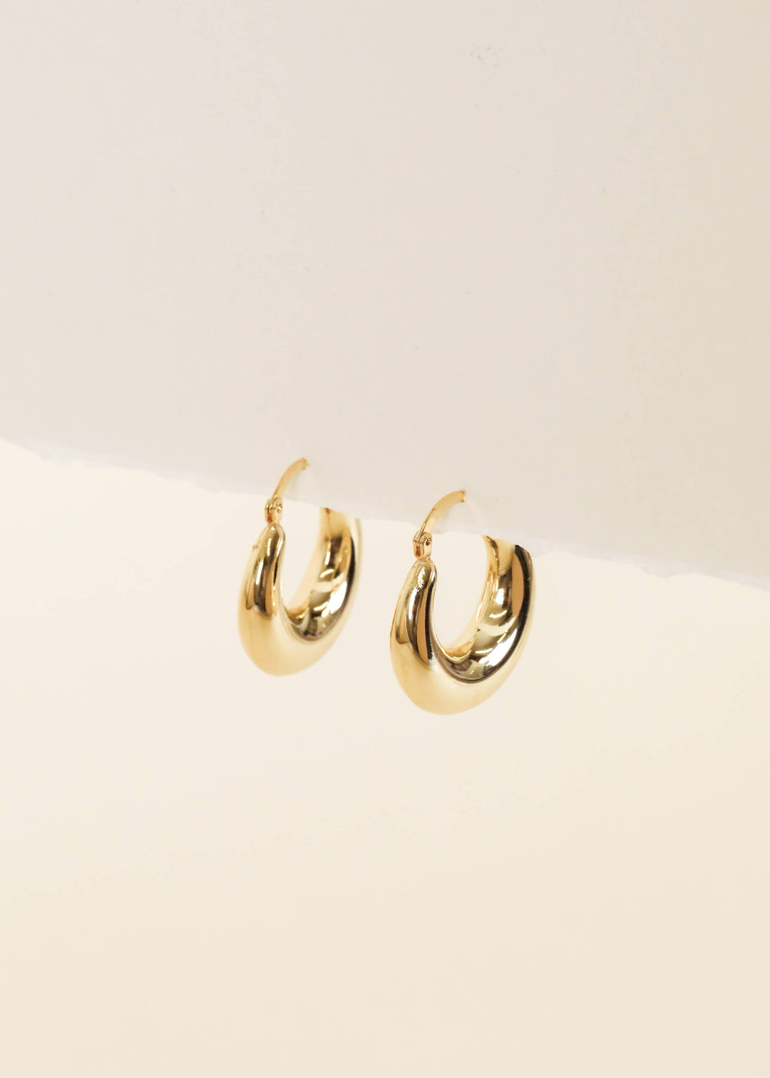 JaxKelly Earrings Sculptural Wide Hoop - Earring