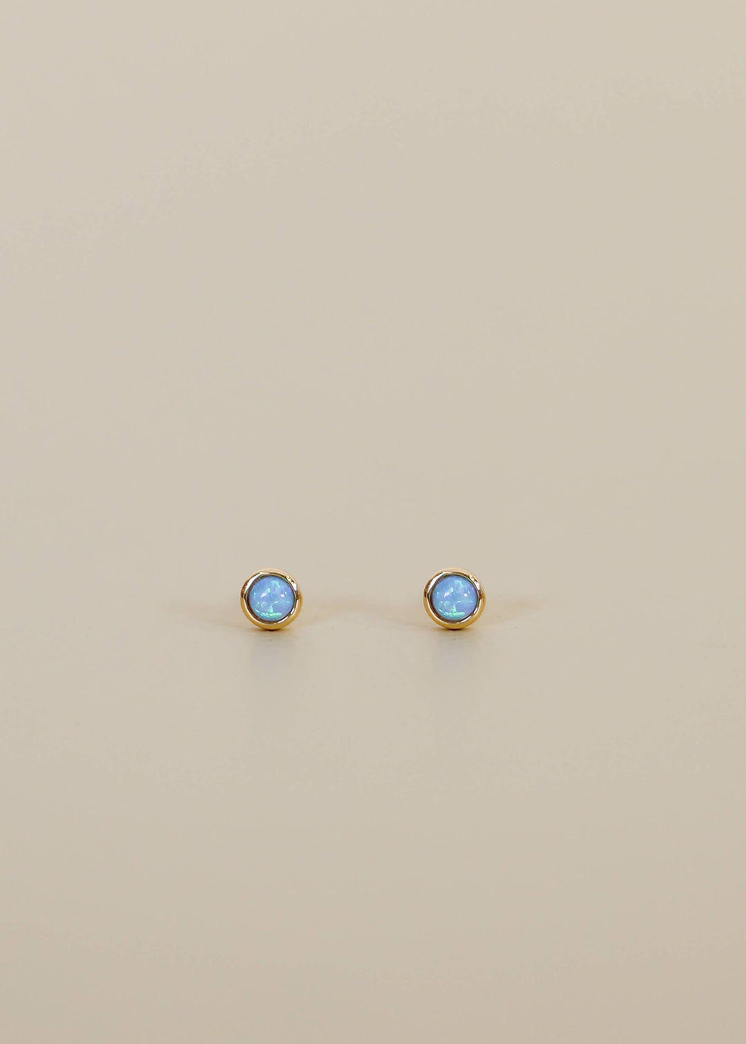 JaxKelly Earrings Simple Stud - Fire Opal- Earring