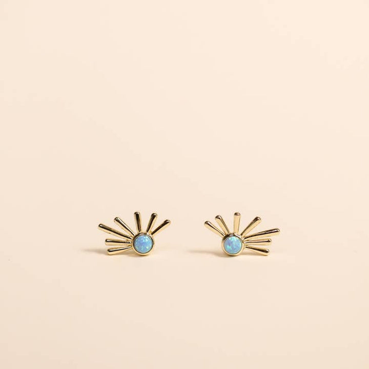 JaxKelly Earrings Sun Ray - Fire Opal