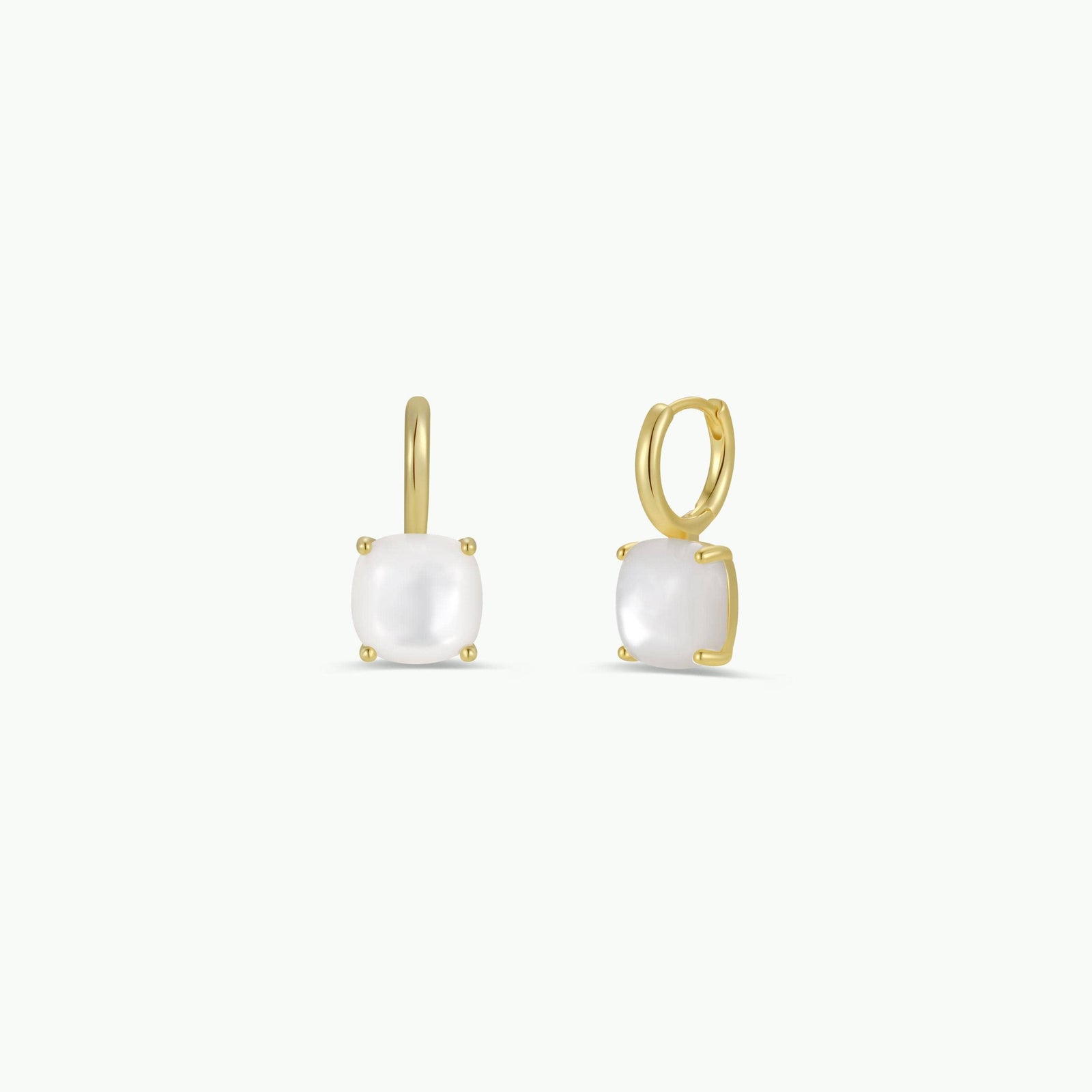 JaxKelly Fashion Gemstone Mini Drop - Mother of Pearl