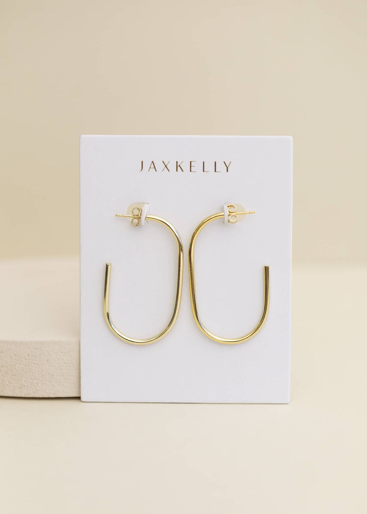 JaxKelly Fashion Gold Open Large Hoop