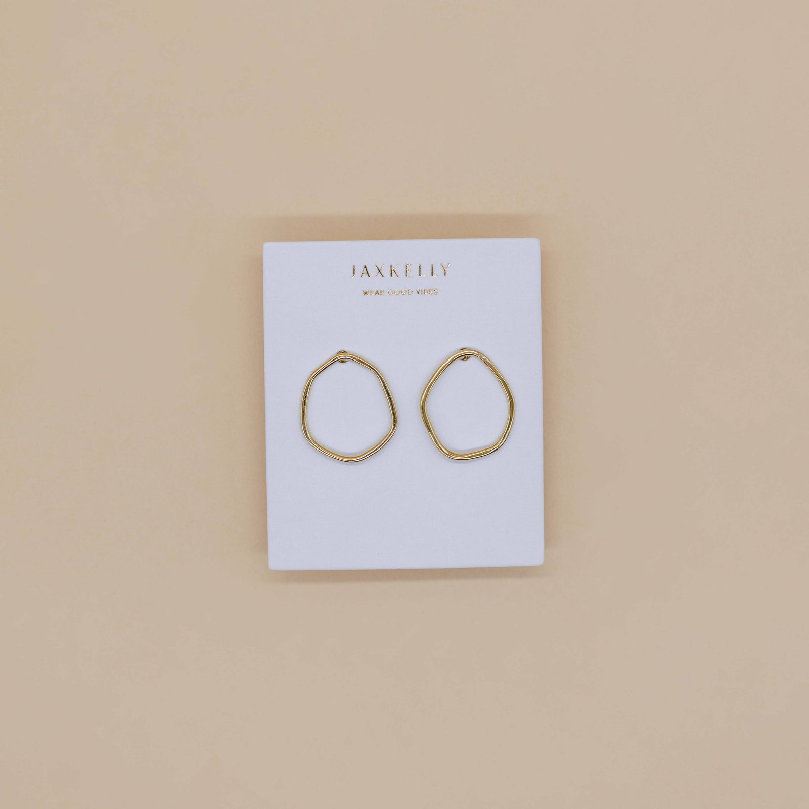 JaxKelly Fashion Gold Organic Hoop