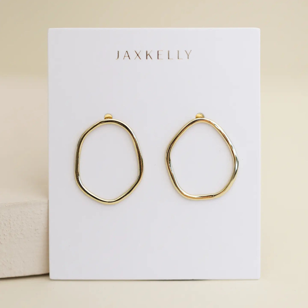 JaxKelly Fashion Gold Organic Hoop