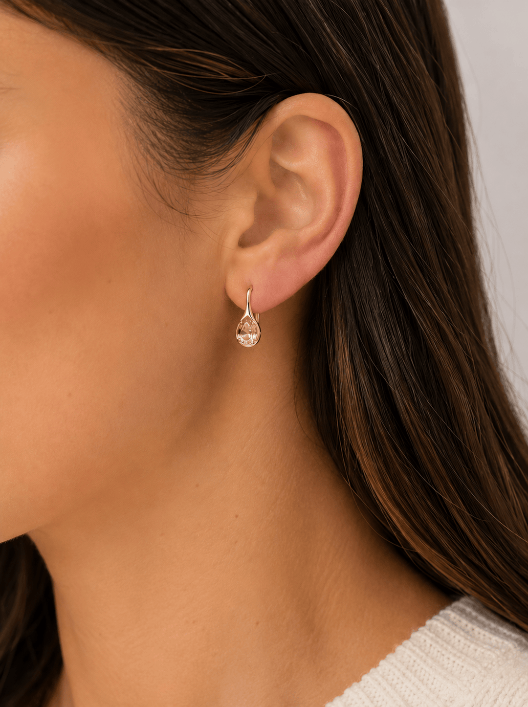 JaxKelly Fashion Mini Pear Drop - Champagne CZ