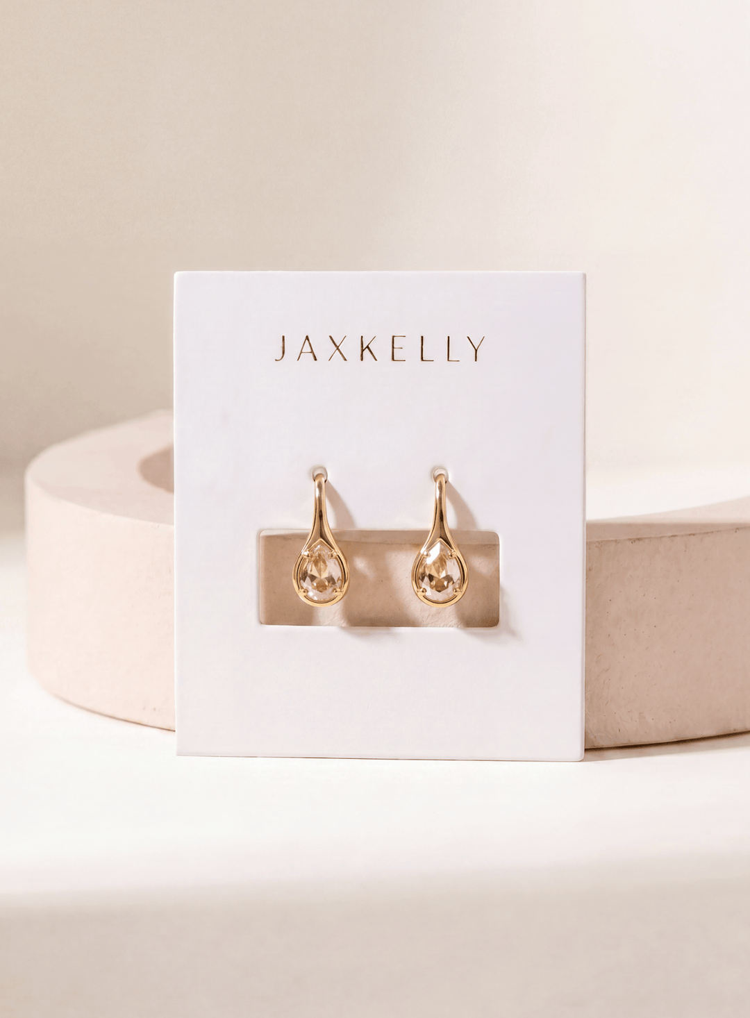 JaxKelly Fashion Mini Pear Drop - Champagne CZ