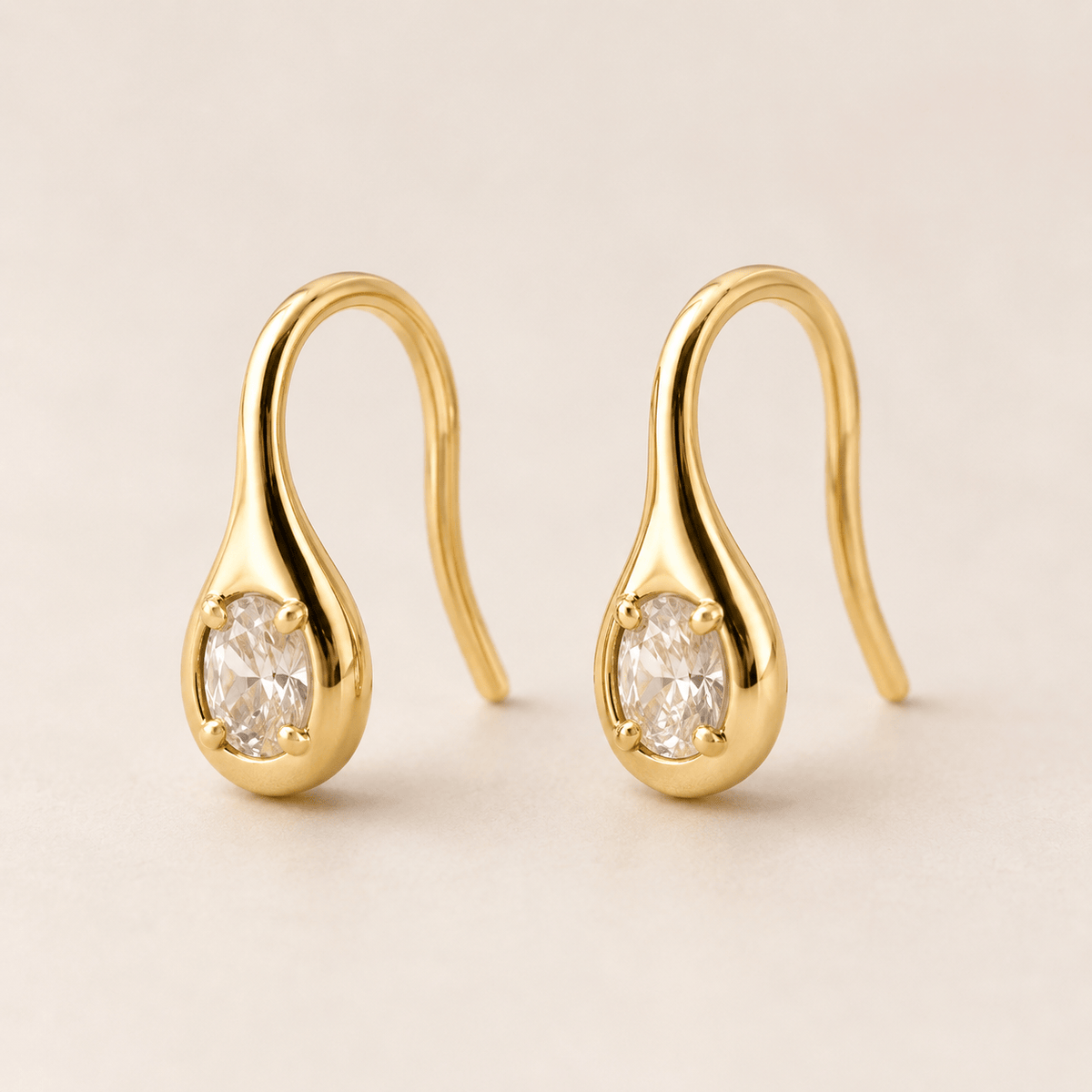 JaxKelly Fashion Mini Pear Drop - White CZ