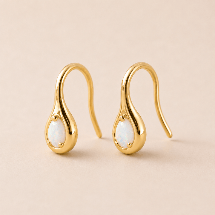 JaxKelly Fashion Mini Pear Drop - White Opal