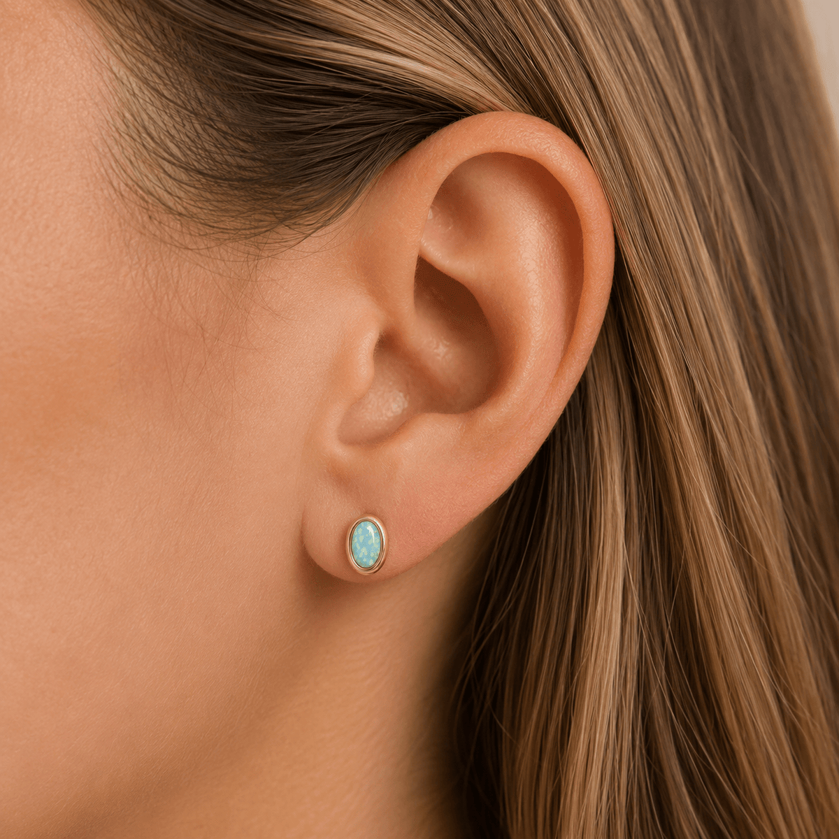 JaxKelly Fashion Oval Bezel - Fire Opal