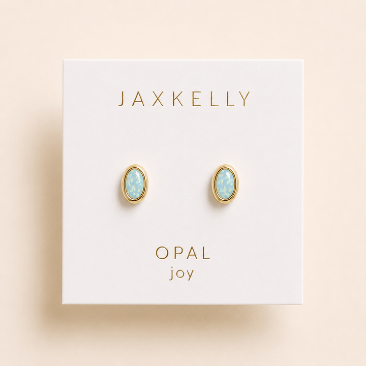 JaxKelly Fashion Oval Bezel - Fire Opal