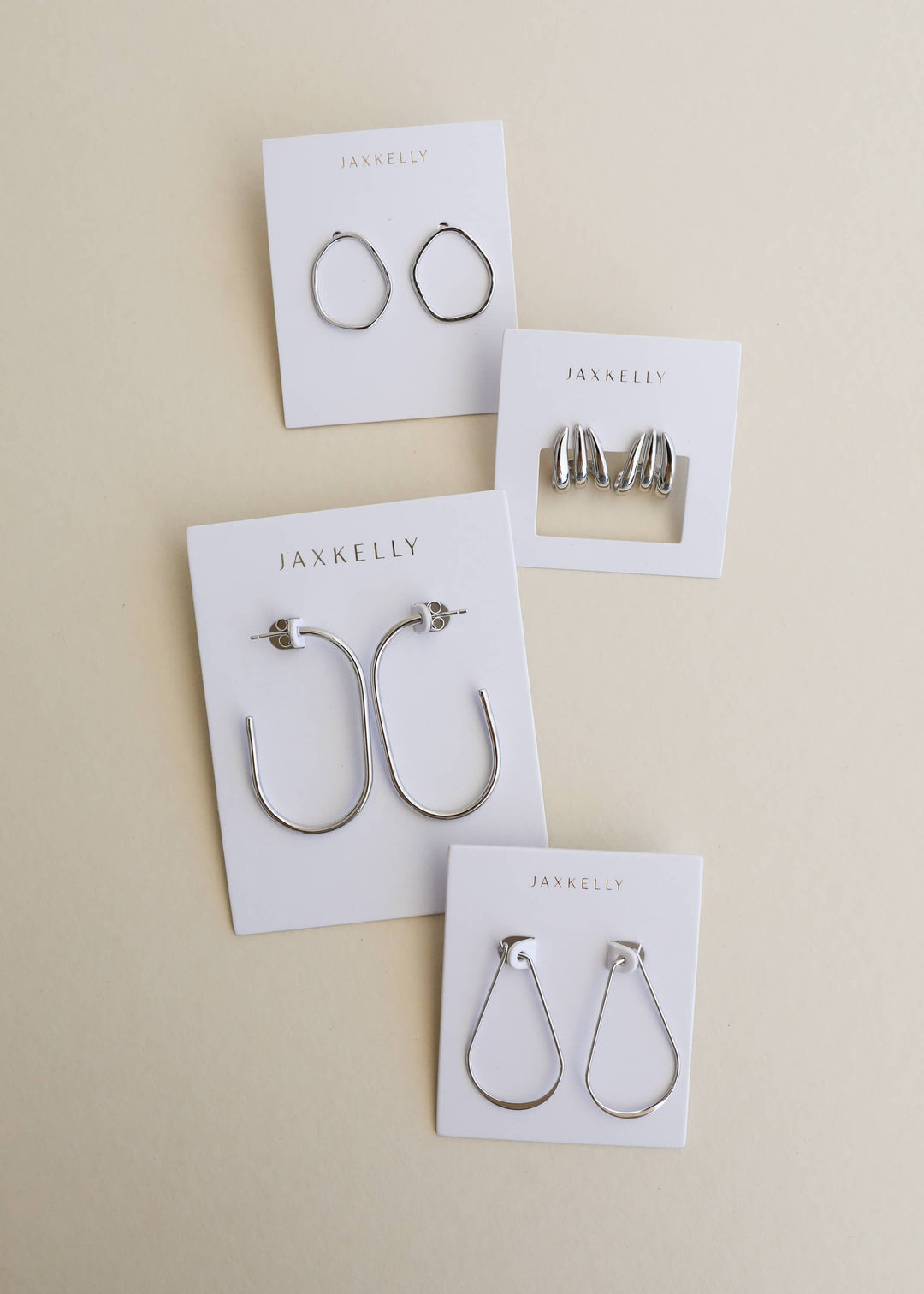 JaxKelly Fashion Silver Large Open Hoop