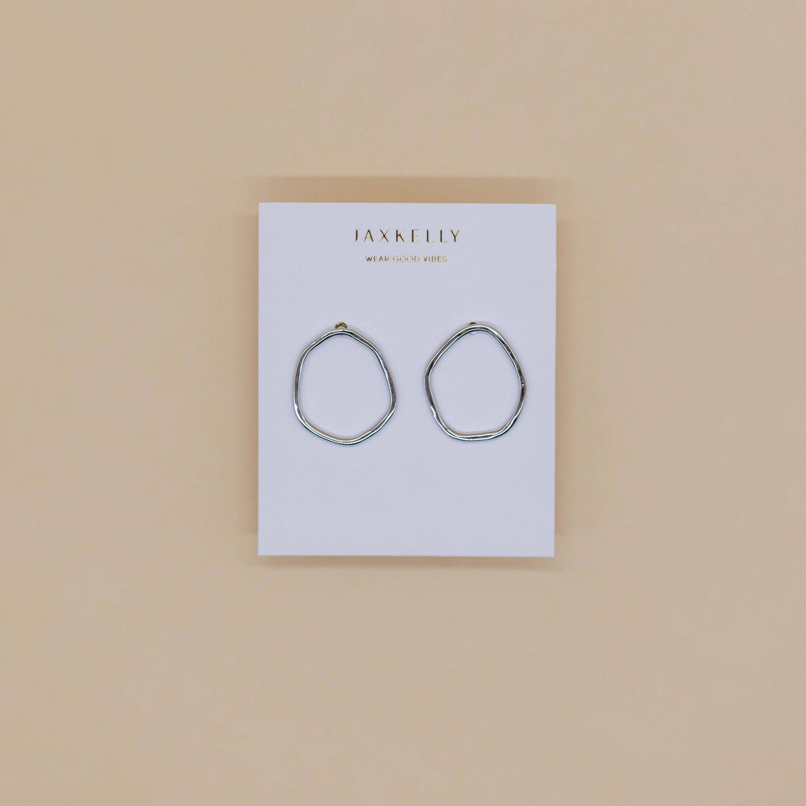 JaxKelly Fashion Silver Organic Hoop