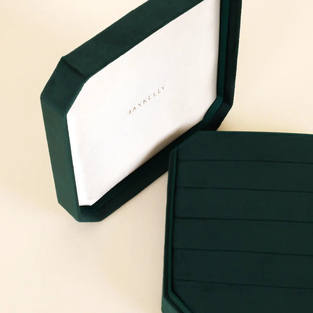 JaxKelly jewelry box Velvet Jewelry Box - Emerald Green