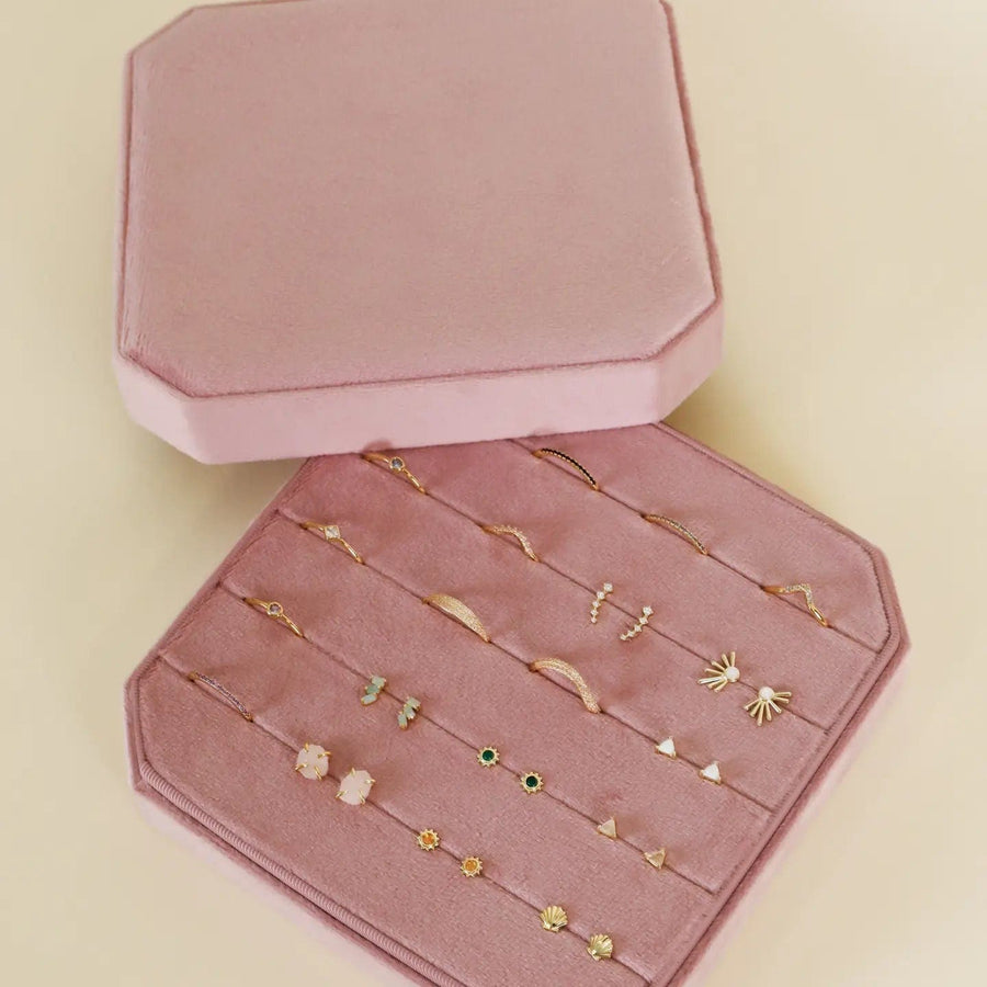 JaxKelly jewelry box Velvet Jewelry Box - Pink