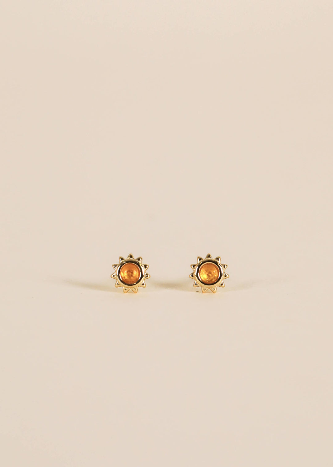 JaxKelly Sun Stud - Amber - Earring