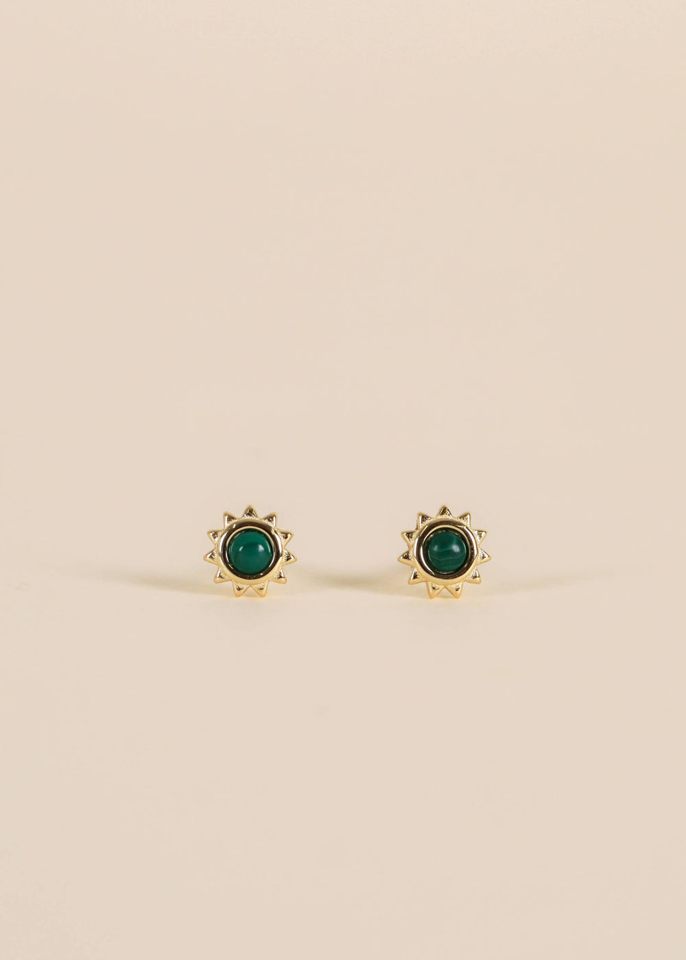 JaxKelly Sun Stud - Malachite - Earring