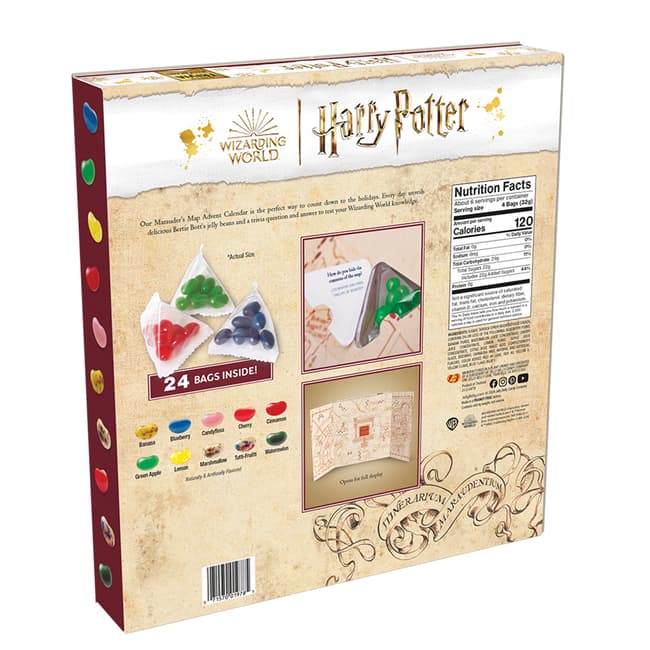 Jelly Belly Sweet Treats Harry Potter Marauder's Map Trivia Advent Calendar | Jelly Belly