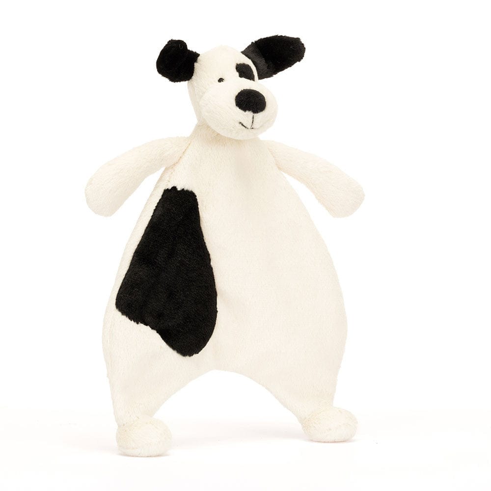 Jellycat Baby Bashful Black & Cream Puppy Comforter | Jellycat