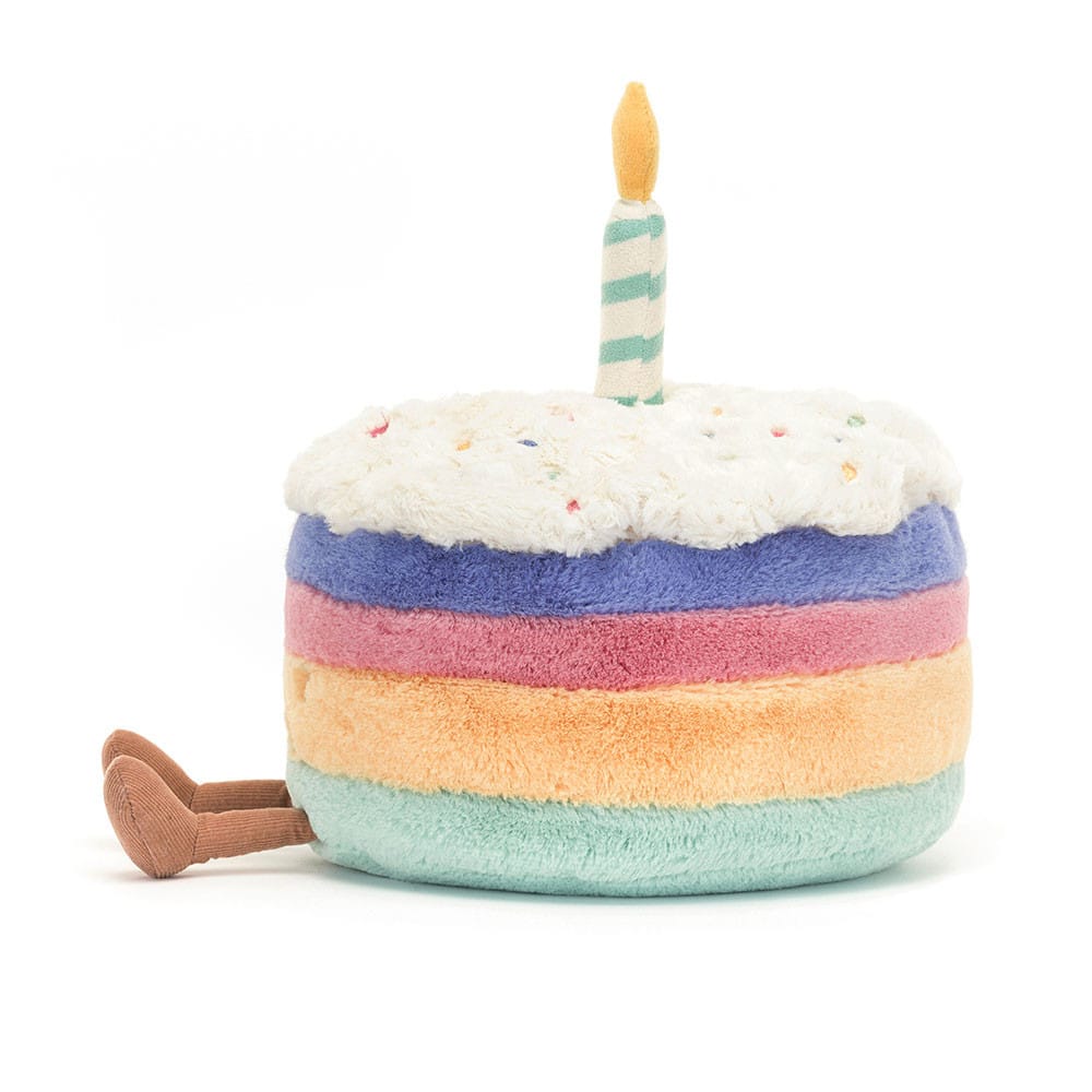 Jellycat Gifts Amuseables Rainbow Birthday Cake | Jellycat