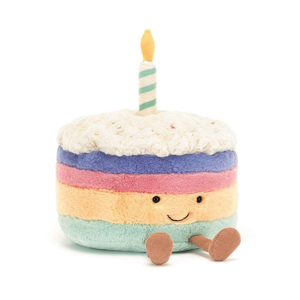 Jellycat Gifts Amuseables Rainbow Birthday Cake | Jellycat
