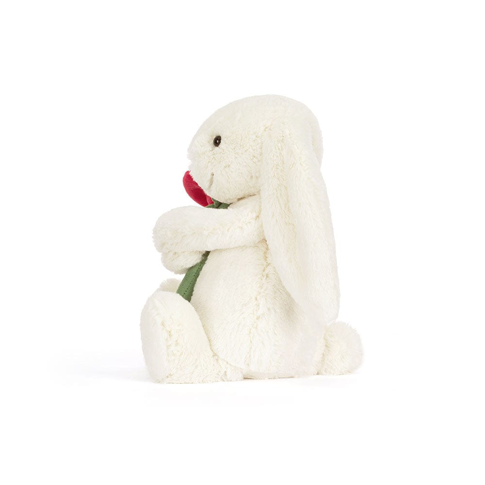Jellycat Gifts Cream Bunny with Rose | Jellycat