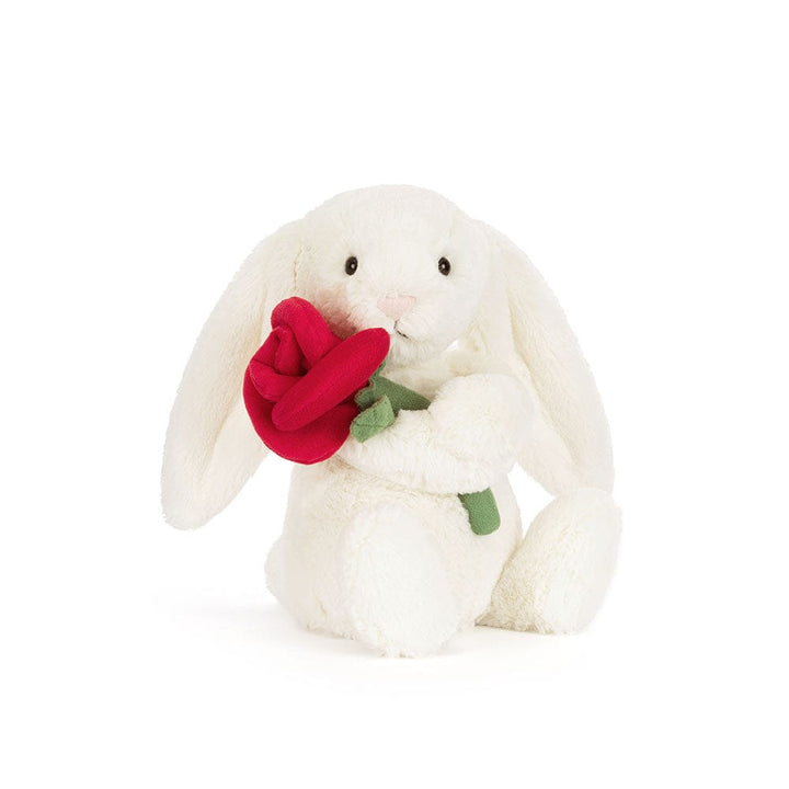 Jellycat Gifts Cream Bunny with Rose | Jellycat