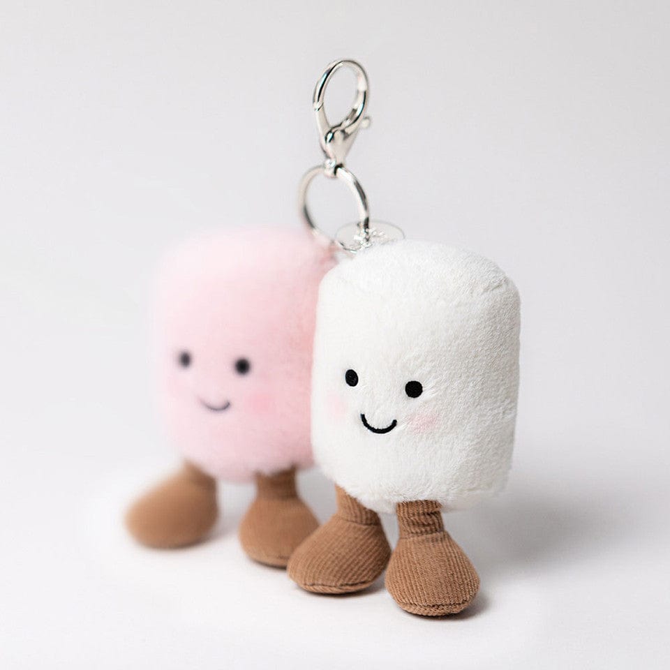 Jellycat Plush Amuseables Pair of Marshmallows Bag Charm