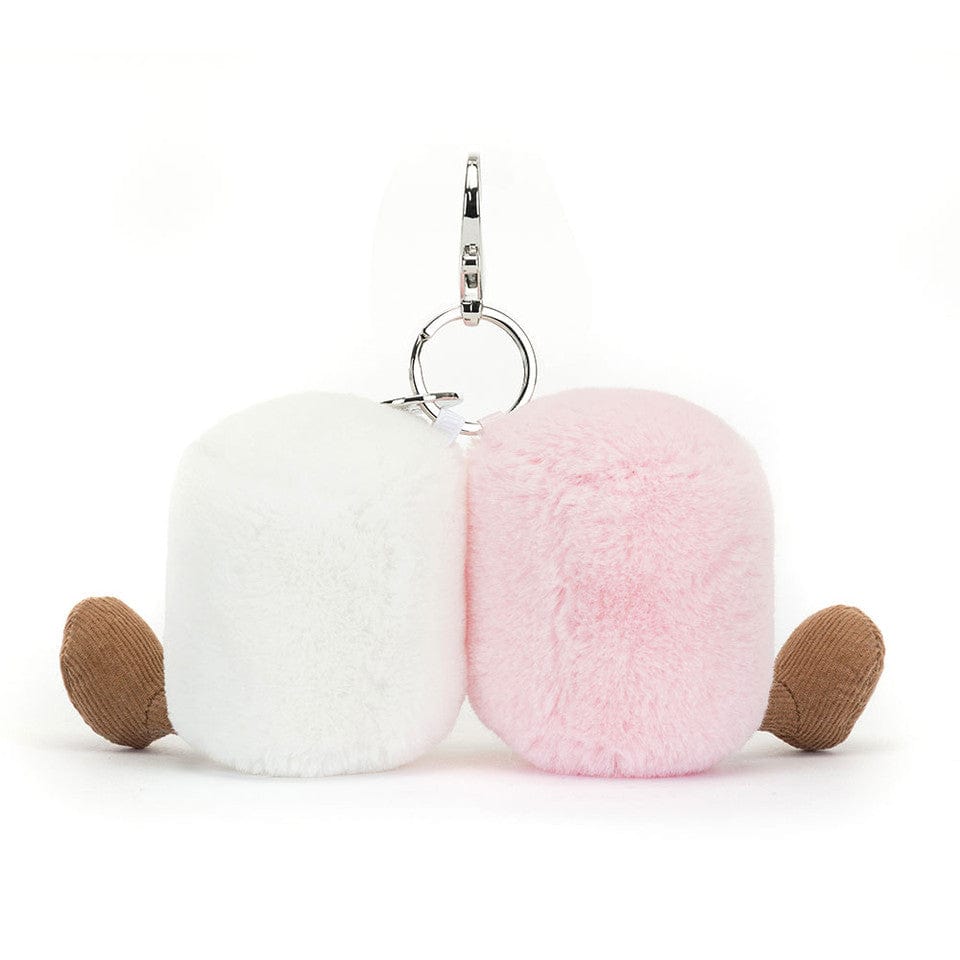 Jellycat Plush Amuseables Pair of Marshmallows Bag Charm