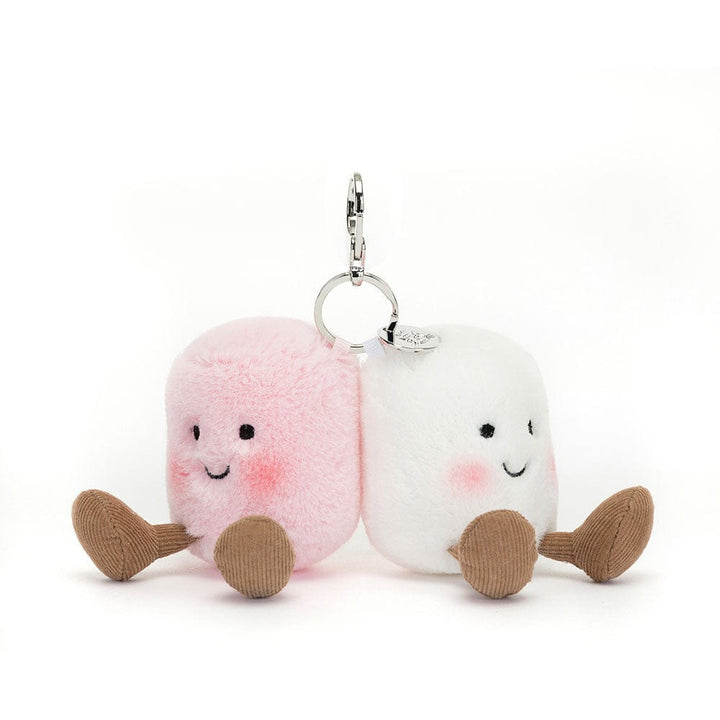 Jellycat Plush Amuseables Pair of Marshmallows Bag Charm