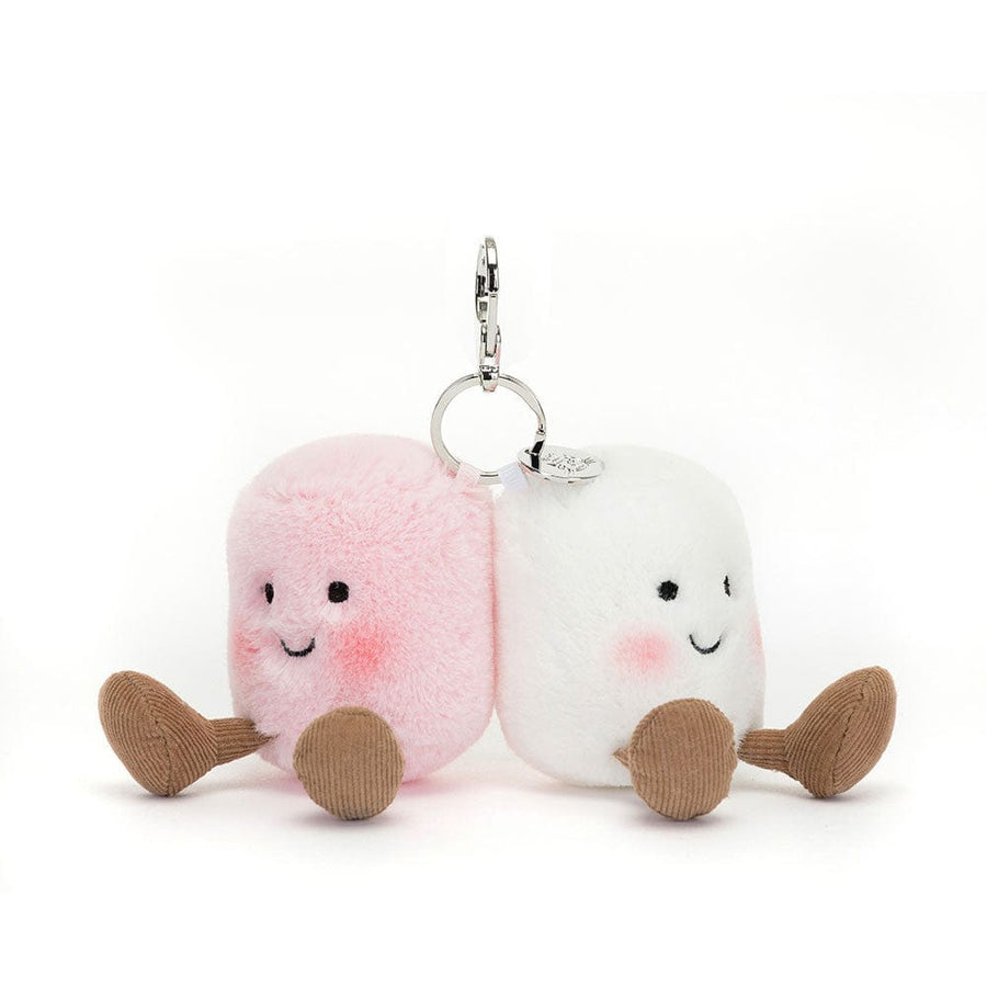 Jellycat Plush Amuseables Pair of Marshmallows Bag Charm