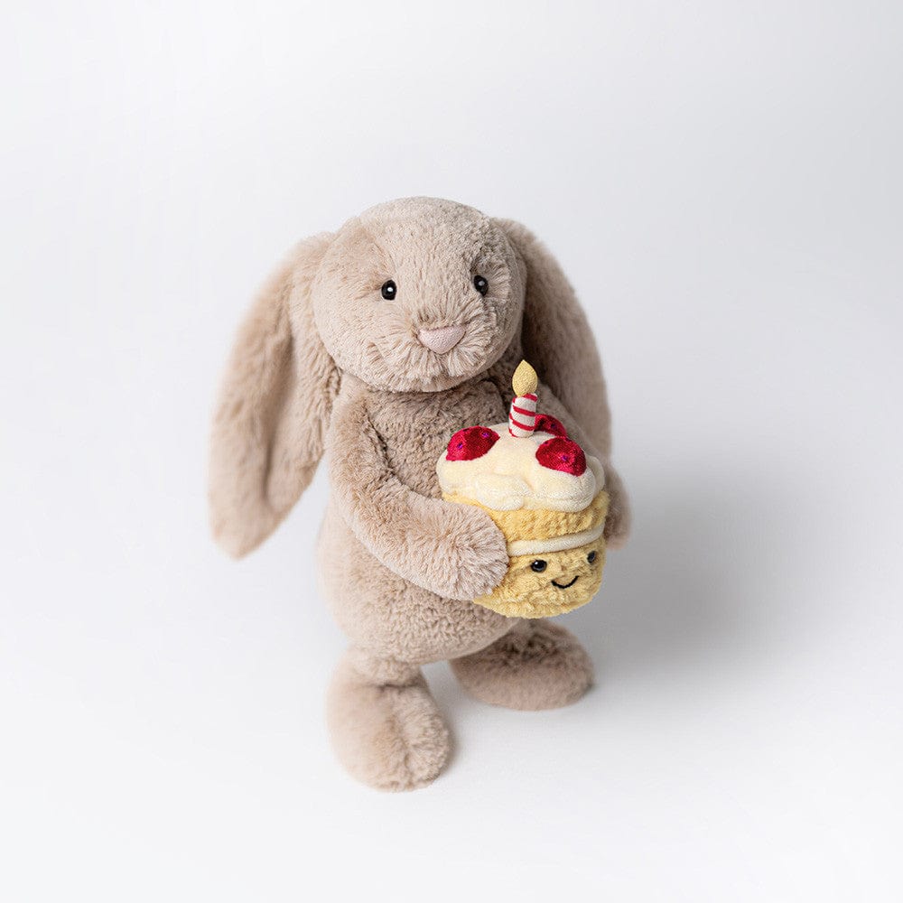 Jellycat Plush Bashful Beige Birthday Bunny | Jellycat