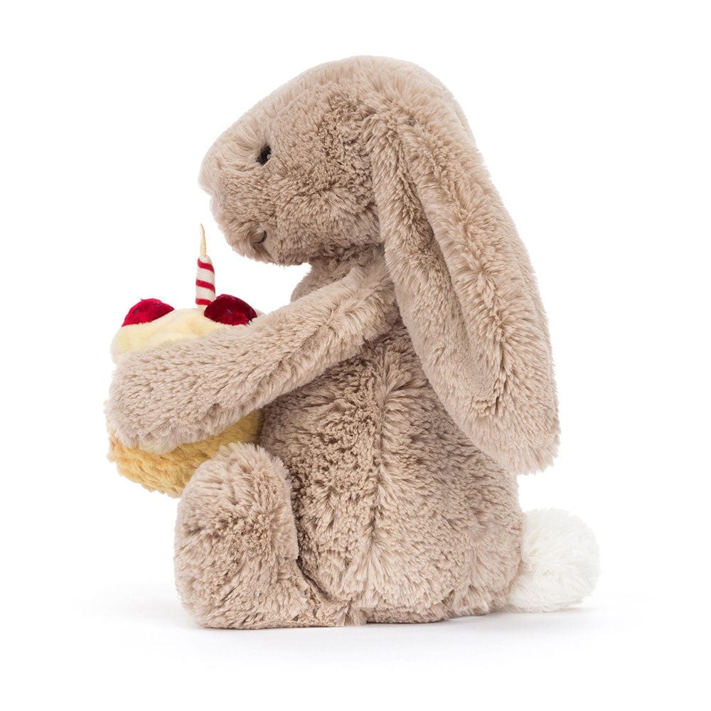 Jellycat Plush Bashful Beige Birthday Bunny | Jellycat